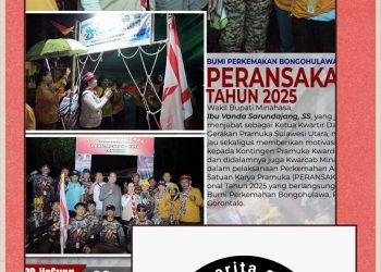 ‎Ketua Kwarda Sulut Hadir di PERANSAKA Nasional 2025, Kobarkan Semangat Juang Pramuka di Tanah Hulondalo. ‎