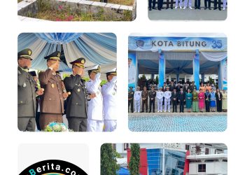 ‎Kapolres Bitung AKBP Albert Zai Ikuti Upacara dan Tabur Bunga Hari Pahlawan ke-80 Tahun 2025