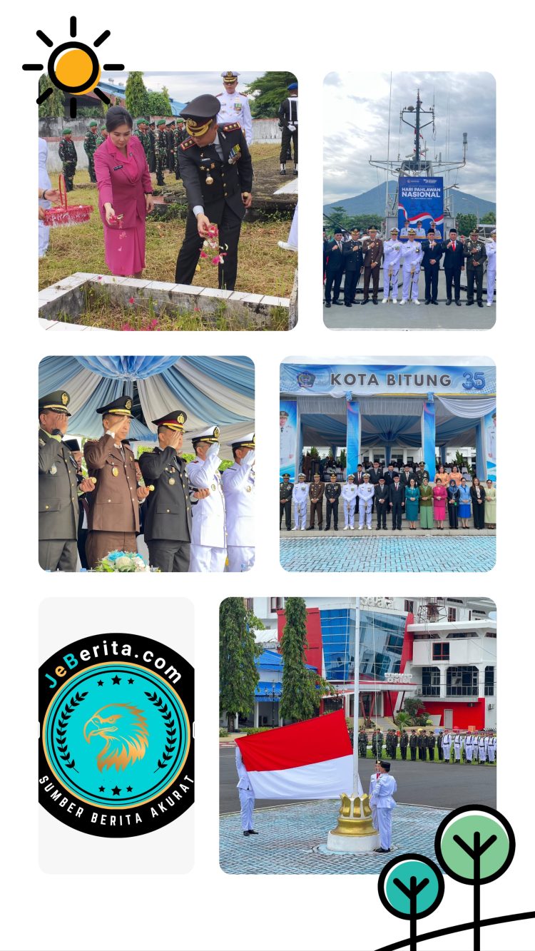 ‎Kapolres Bitung AKBP Albert Zai Ikuti Upacara dan Tabur Bunga Hari Pahlawan ke-80 Tahun 2025