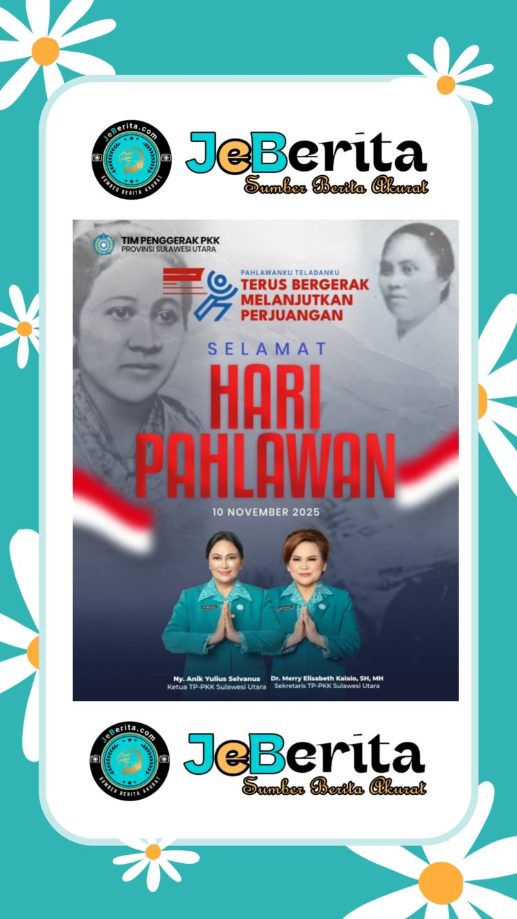 ‎TP PKK Provinsi Sulawesi Utara Kobarkan Semangat Kepahlawanan Perempuan di Hari Pahlawan 2025