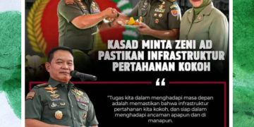 ‎KASAD “Dudung Abdurachman” Tekankan Penguatan Infrastruktur Pertahanan di HUT ke-78 Corps Zeni TNI AD