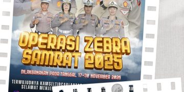 ‎Sat Lantas Polres Bitung Gelar Operasi Zebra Samrat 2025, 17–30 November: Wujudkan Keamanan dan Ketertiban Berlalu Lintas ‎