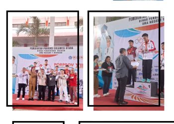 ‎Jerry Waleleng dan Wasekjen KONI Pusat Saksikan Final Hapkido Porprov XII Sulut