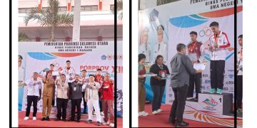 ‎Jerry Waleleng dan Wasekjen KONI Pusat Saksikan Final Hapkido Porprov XII Sulut