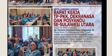 ‎Rakerda TP-PKK, Dekranasda, dan Posyandu Se-Sulawesi Utara Resmi Dibuka Gubernur di Manado. ‎