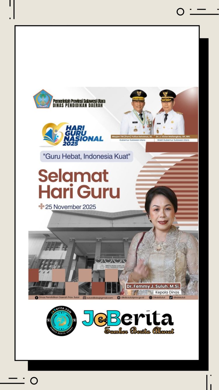 ‎Hari Guru Nasional 2025 – Dinas Pendidikan Daerah Provinsi Sulawesi Utara