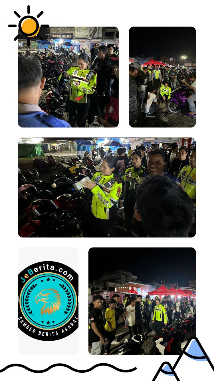 ‎Sat Lantas Bitung Edukasi Komunitas Motor di Pasar Cita ‎