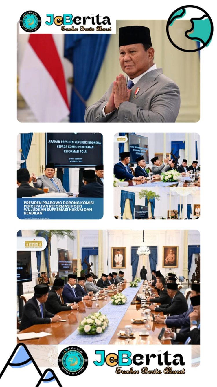 ‎Presiden Prabowo Tegaskan Penguatan Supremasi Hukum Lewat Komisi Reformasi Polri