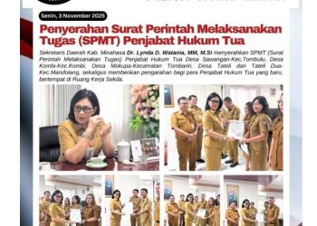 ‎Sekda Lynda Watania Serahkan SPMT Penjabat Hukum Tua: Tegaskan Integritas dan Pelayanan Publik