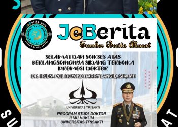 ‎Pemkab Minahasa Bangga, Kapolda Sulut Irjen Pol Roycke Langie Raih Gelar Doktor Ilmu Hukum