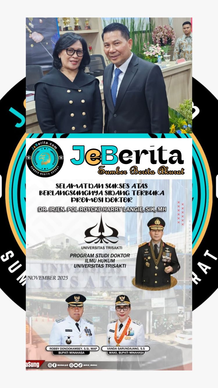 ‎Pemkab Minahasa Bangga, Kapolda Sulut Irjen Pol Roycke Langie Raih Gelar Doktor Ilmu Hukum