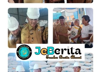 ‎Gubernur Sulut Yulius Selvanus Komaling Salurkan Bantuan Pangan Nasional di Kota Bitung