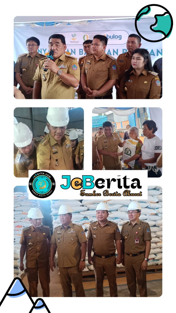 ‎Gubernur Sulut Yulius Selvanus Komaling Salurkan Bantuan Pangan Nasional di Kota Bitung