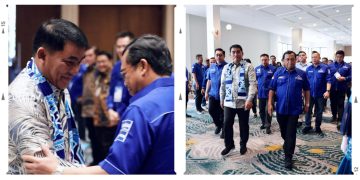 ‎Gubernur YSK Hadiri Rakerda Demokrat, Tegaskan Pentingnya Sinergi Politik di Sulut