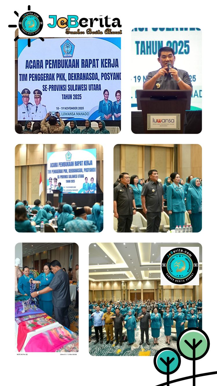 ‎Pemprov Sulut Dorong Penguatan Peran PKK, Dekranasda, dan Posyandu pada Rakerda 2025