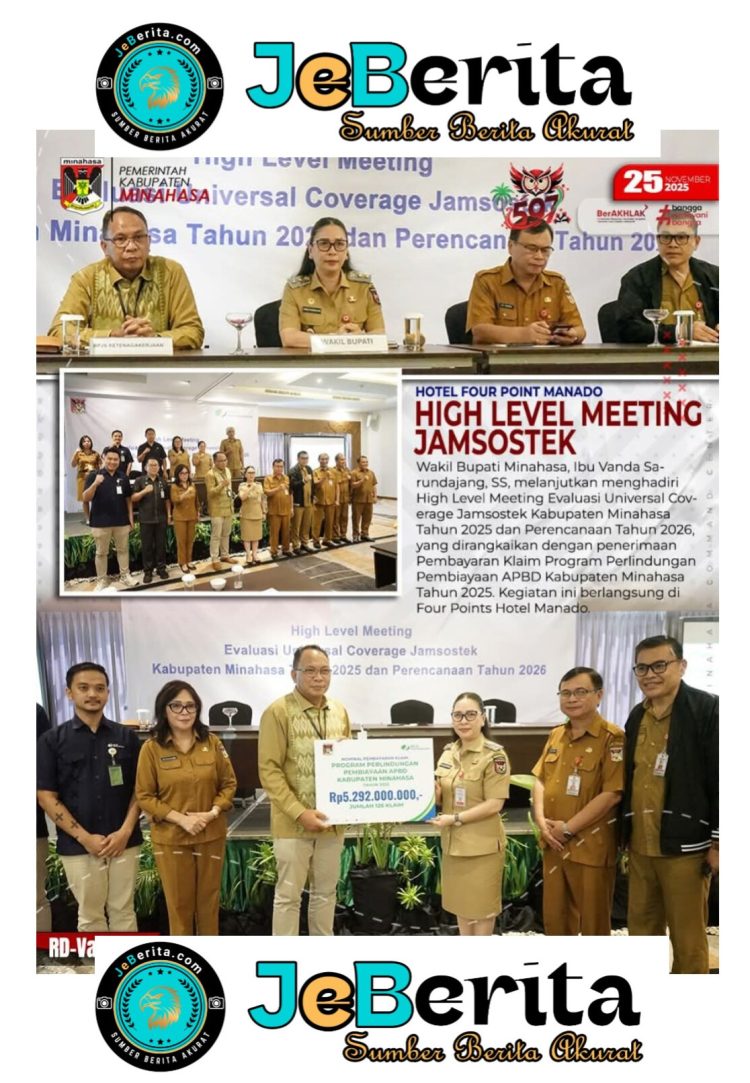 ‎Wabup Minahasa Hadiri High Level Meeting Evaluasi Universal Coverage Jamsostek 2025 dan Matangkan Perencanaan 2026