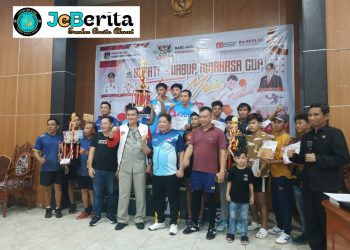‎Bupati Minahasa Resmi Tutup Turnamen Tenis Meja Minahasa Cup 2025. ‎