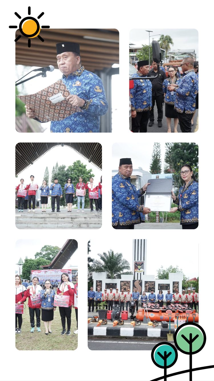 Bupati Minahasa Pimpin Apel Awal Bulan dan Terima TPID Award 2025, Atlet Berprestasi Dapat Bonus