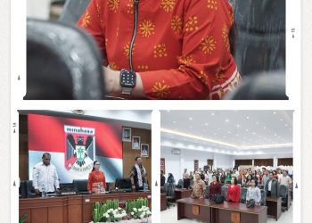 ‎Wabup Vasung Hadiri Kuliah Tamu MAN UNIMA, Serahkan Buku Karya S.H. Sarundajang ‎