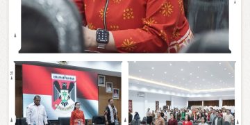 ‎Wabup Vasung Hadiri Kuliah Tamu MAN UNIMA, Serahkan Buku Karya S.H. Sarundajang ‎