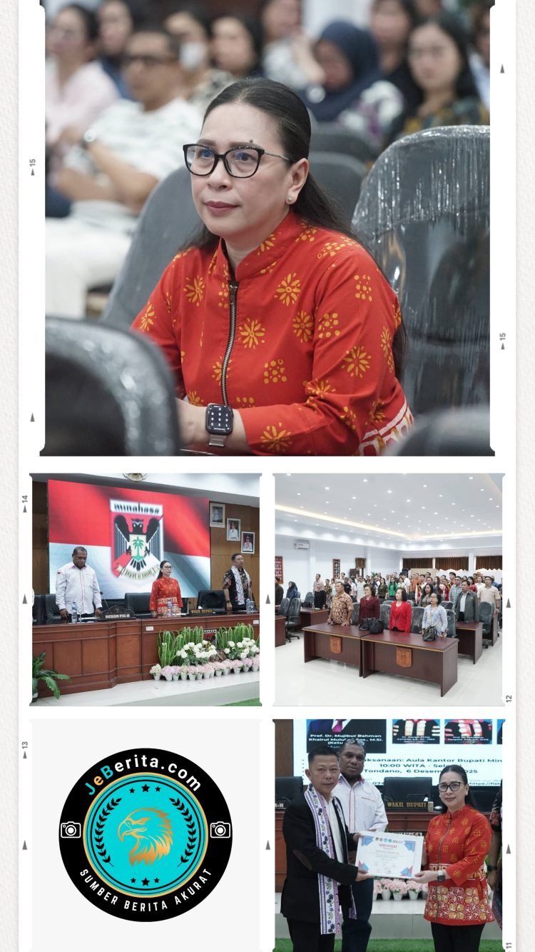 ‎Wabup Vasung Hadiri Kuliah Tamu MAN UNIMA, Serahkan Buku Karya S.H. Sarundajang ‎