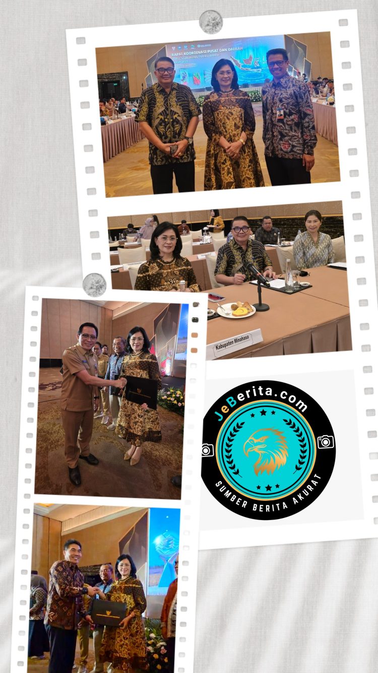 ‎WAKILI BUPATI MINAHASA, SEKDA LYNDA WATANIA TERIMA PIAGAM TPID BERPRESTASI 2025