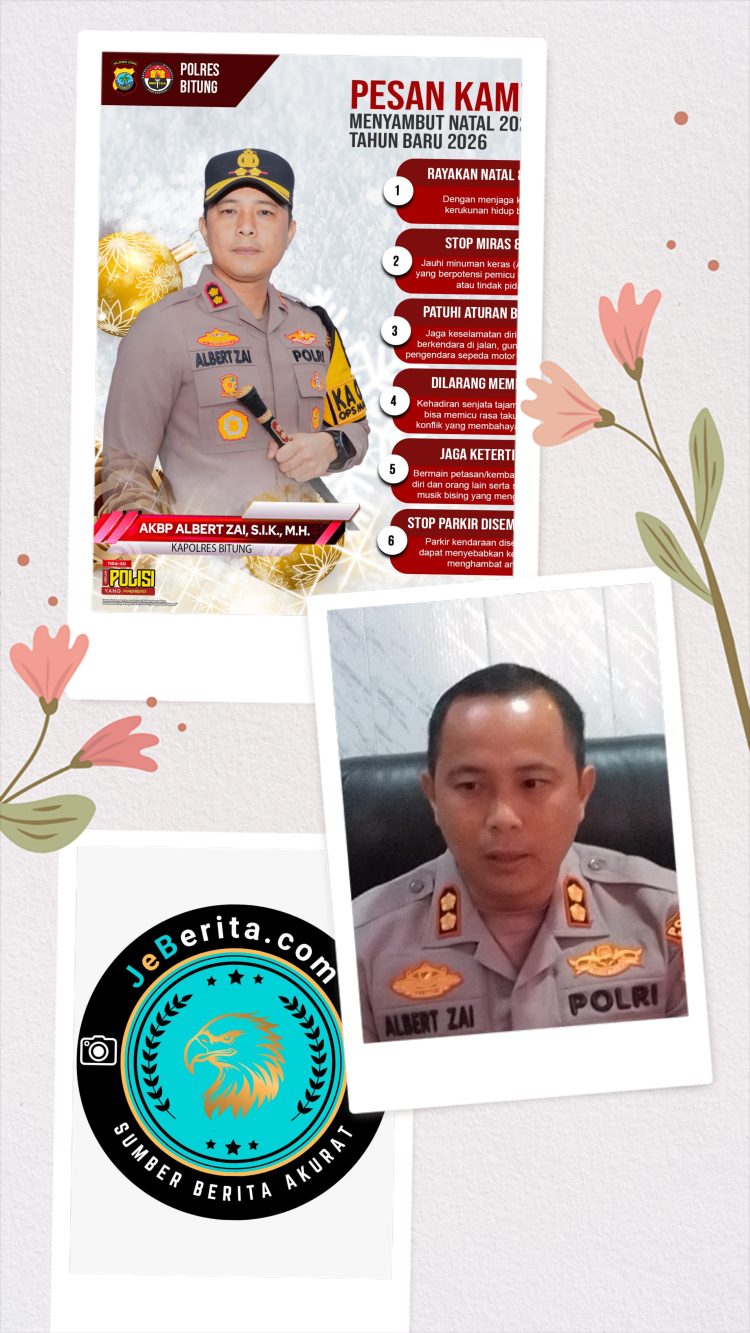 ‎Kapolres Bitung Ajak Warga Jaga Kamtibmas Jelang Natal 2025 dan Tahun Baru 2026 ‎