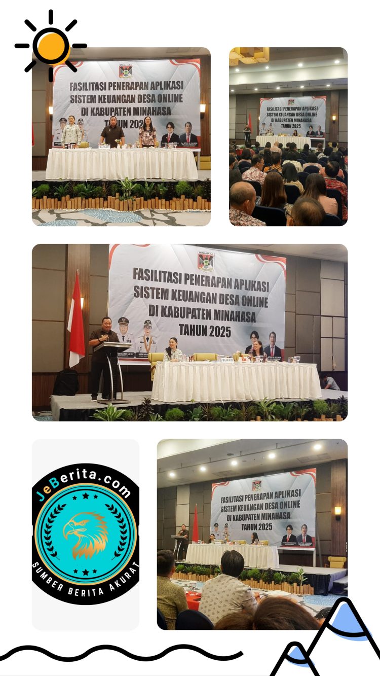‎Minahasa Tancap Gas Digitalisasi Desa, Bupati Robby Buka Fasilitasi Sistem Keuangan Desa Online 2025 ‎