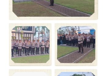 ‎Kapolres Bitung Pimpin Apel Pengamanan Malam Natal 2025, 276 Personel Dikerahkan ‎