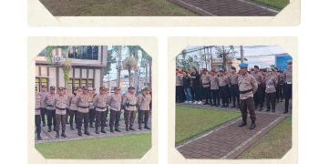 ‎Kapolres Bitung Pimpin Apel Pengamanan Malam Natal 2025, 276 Personel Dikerahkan ‎