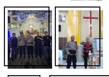 ‎Ibadah Malam Natal 2025 di Bitung Berlangsung Aman dan Khidmat, Kapolres Bitung Rayakan Natal Bersama Jemaat