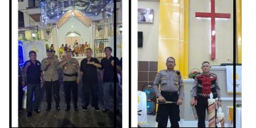 ‎Ibadah Malam Natal 2025 di Bitung Berlangsung Aman dan Khidmat, Kapolres Bitung Rayakan Natal Bersama Jemaat