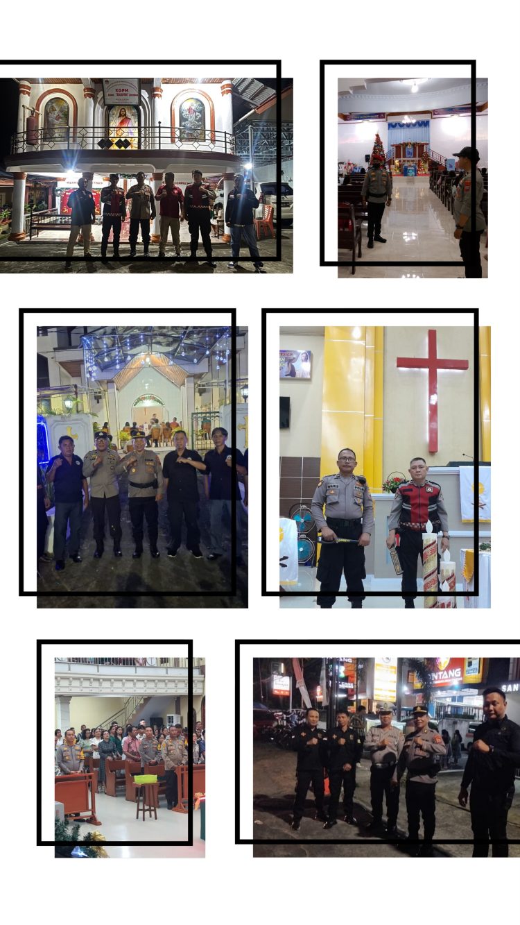 ‎Ibadah Malam Natal 2025 di Bitung Berlangsung Aman dan Khidmat, Kapolres Bitung Rayakan Natal Bersama Jemaat