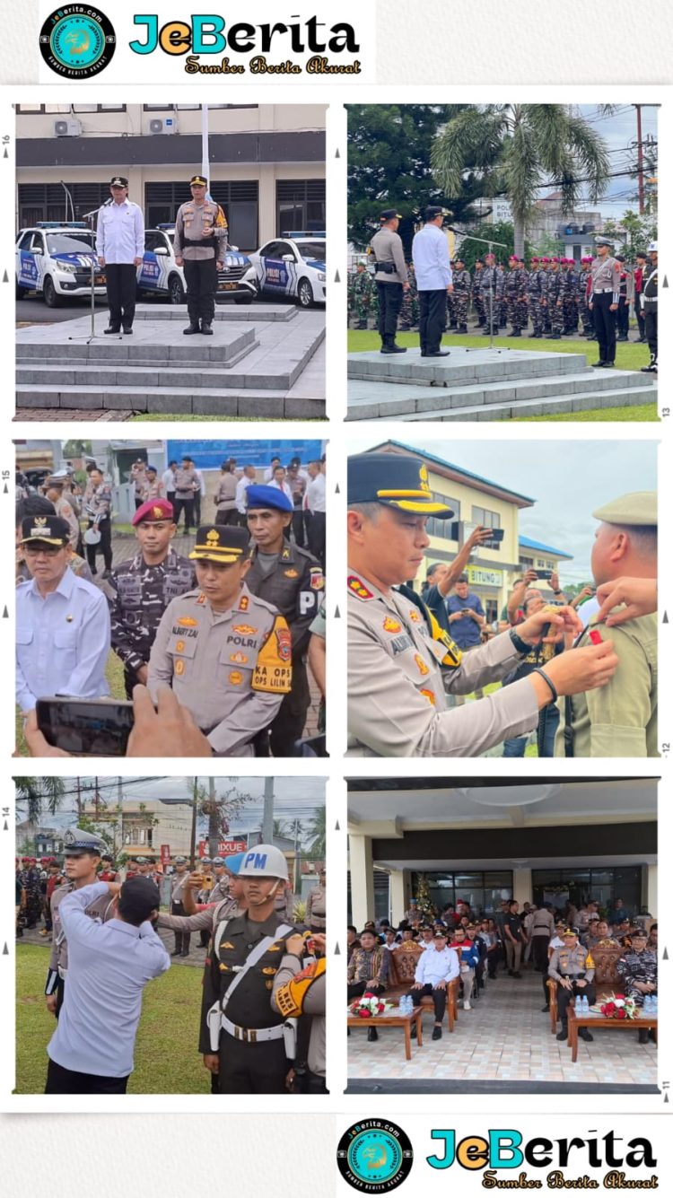 Operasi Lilin 2025 Dimulai, Polres Bitung Kerahkan 250 Personel Amankan Nataru­