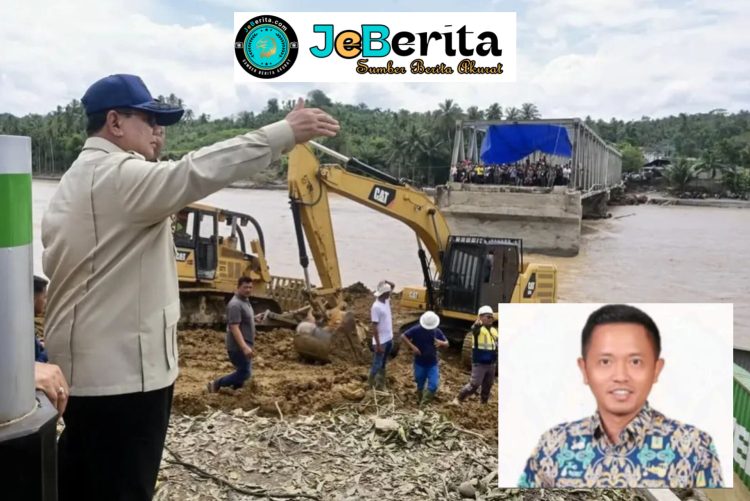 ‎Presiden Prabowo Tinjau Perbaikan Jembatan Teupin Mane, Ringgo Radetyo Apresiasi Respons Cepat Pemerintah.