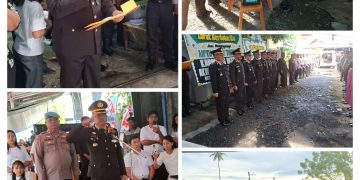 ‎Polres Bitung Antar Aiptu Melki Thomas ke Peristirahatan Terakhir