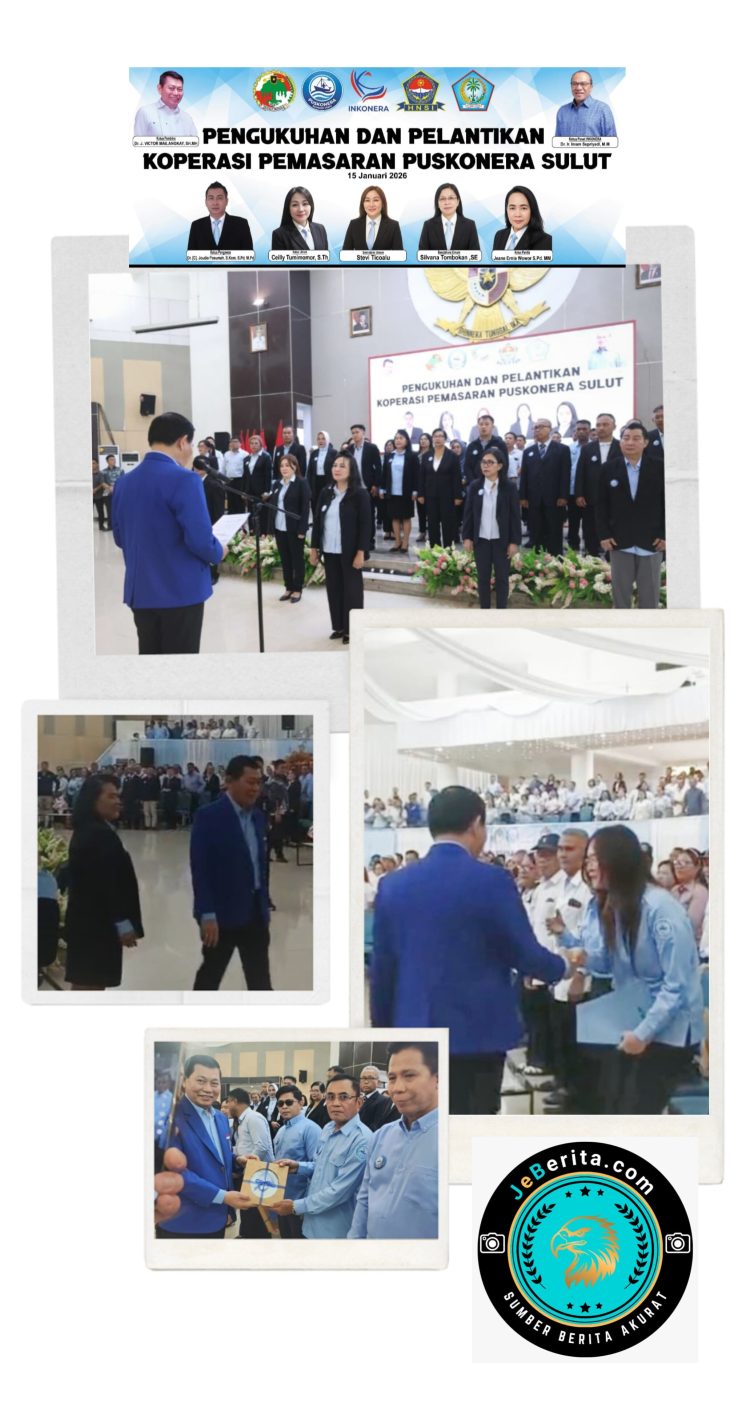 Wakil Gubernur Lantik Pengurus Koperasi Pemasaran PUSKONERA Sulut se-Provinsi