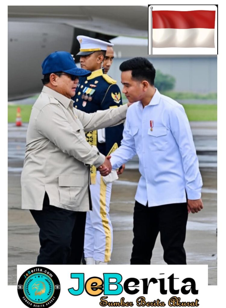 ‎Gibran Sambut Kepulangan Prabowo, Diplomasi Eropa Perkuat Posisi Strategis Indonesia di Kancah Global